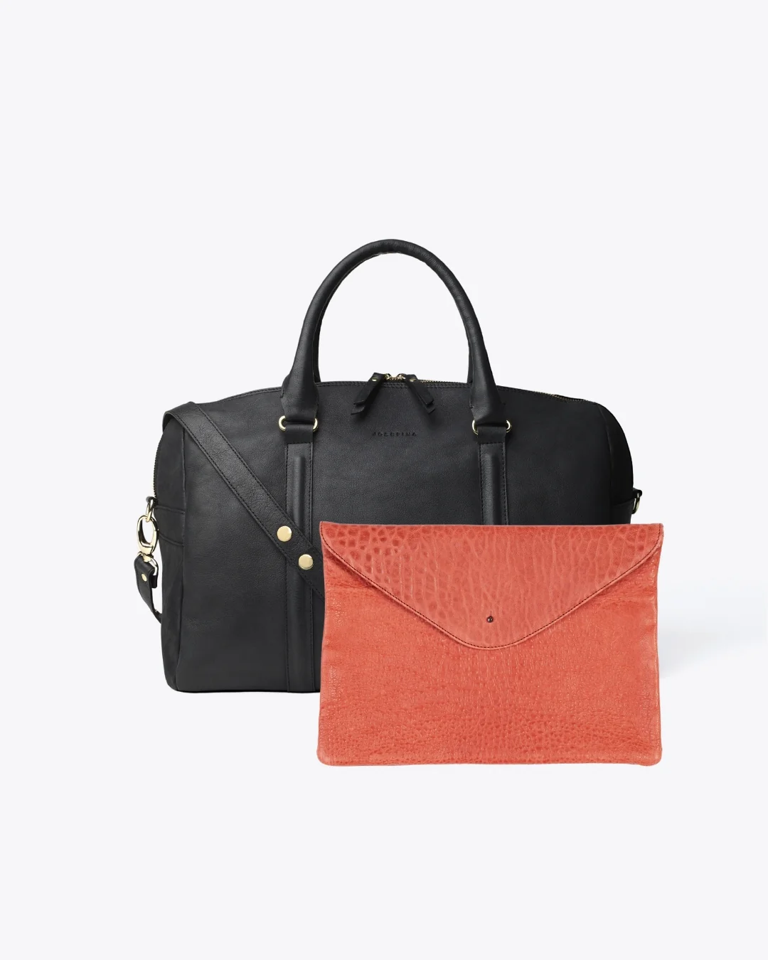 Classic Black + Laptop sleeve orange